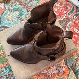 Bed Stu cobbler series bootie Tania teak dip dye color USA Size 8 original box